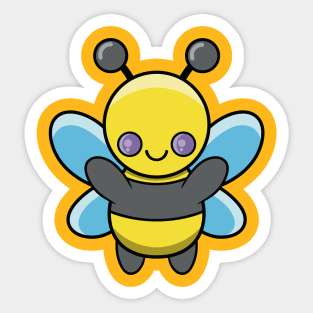 Happy Bee Sticker